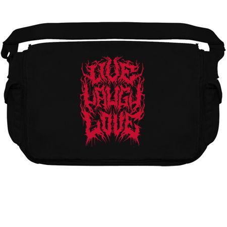 Black Metal Live Laugh Love Parody - Funny Typography tiny thumbnail