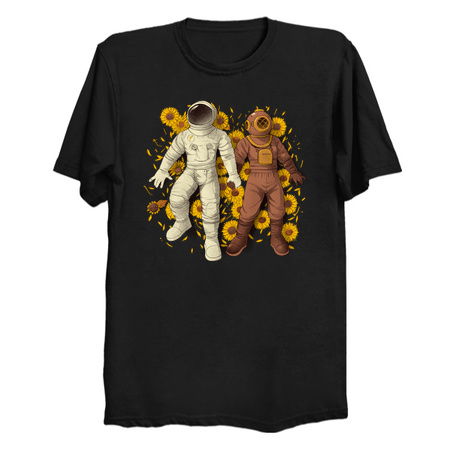 Astronaut Scuba Diving Holding Hands by Tobe Fonseca tiny thumbnail