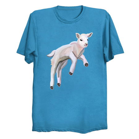 Cute Galloping Baby Spring Lamb tiny thumbnail