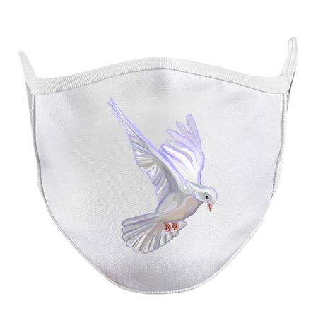 Flying White Angelic Dove Bird tiny thumbnail