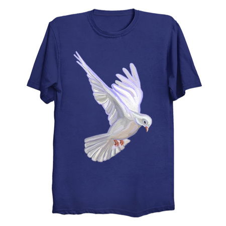 Flying White Angelic Dove Bird tiny thumbnail