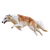 Running White and Tan Borzoi Dog tiny thumbnail