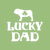 Lucky Dad English Bulldog- white ink tiny thumbnail