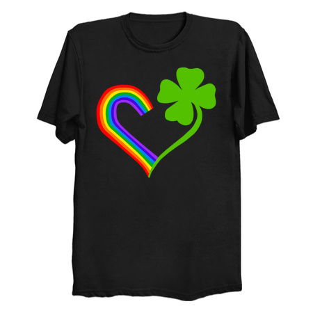Clover Rainbow Pride Irish Heart tiny thumbnail