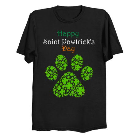 Happy Saint Pawtrick's Day Pawprint tiny thumbnail