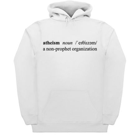 Atheism Dictionary Definition Non-Prophet Organization Funny Shirt LIGHT PRINT tiny thumbnail