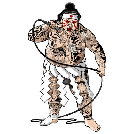 Yakuza sumo wrestler singer - NeatoShop