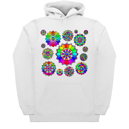 Rainbow Psychedelic Floral Power Pattern tiny thumbnail