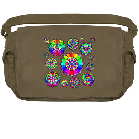 Rainbow Psychedelic Floral Power Pattern tiny thumbnail