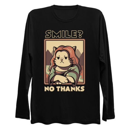 Smile No Thanks Monalisa Cat by Tobe Fonseca tiny thumbnail