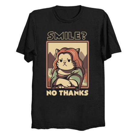 Smile No Thanks Monalisa Cat by Tobe Fonseca tiny thumbnail