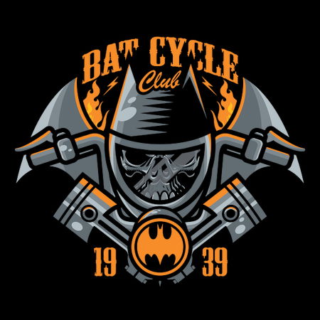 Batcycle Logo Bat Cycle Club - NeatoShop