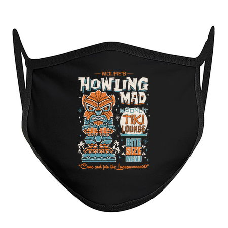 Wolf Man Creepy Cute Tiki Lounge - Hawaii Vacation Surf Monster tiny thumbnail