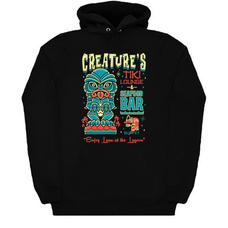 Black Lagoon Creepy Cute Creature Tiki Lounge - Hawaii Vacation Surf Monster tiny thumbnail