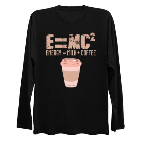 E=MC2 Funny Science Coffee Energy Milk Coffee tiny thumbnail
