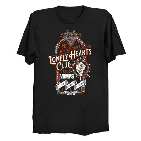 Vampire Lonely Hearts Club - Dracula - Vintage Distressed Victorian Gothic tiny thumbnail