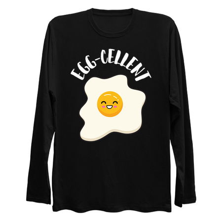 Kawaii Fried Egg Cute Funny EGG-cellent Pun tiny thumbnail