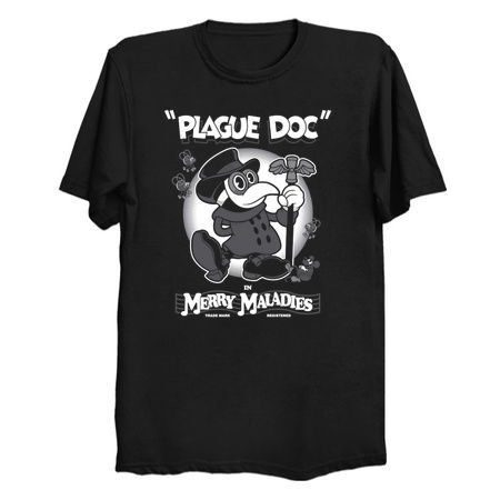 Merry Maladies - Vintage Cartoon Plague Doctor - Rubber Hose tiny thumbnail