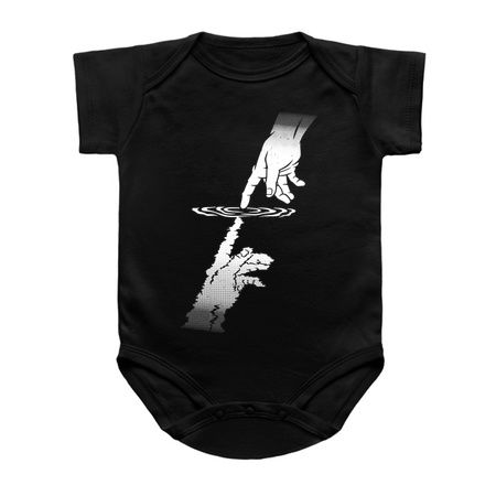 Touch of God Minimalist Touching Water by Tobe Fonseca tiny thumbnail