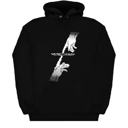 Touch of God Minimalist Touching Water by Tobe Fonseca tiny thumbnail