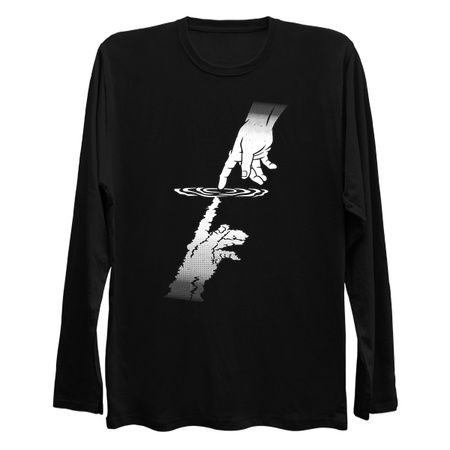 Touch of God Minimalist Touching Water by Tobe Fonseca tiny thumbnail