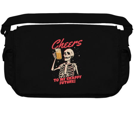 Cheers to My Crappy Future - Beer Skull Funny Evil Gift tiny thumbnail