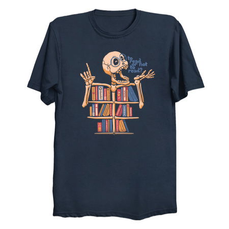Skeleton Shelf Book Lover by Tobe Fonseca tiny thumbnail