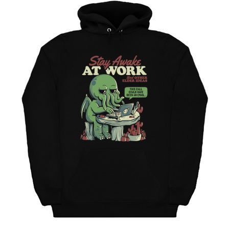 Stay Awake at Work - Funny Horror Cthulhu Monster Gift tiny thumbnail