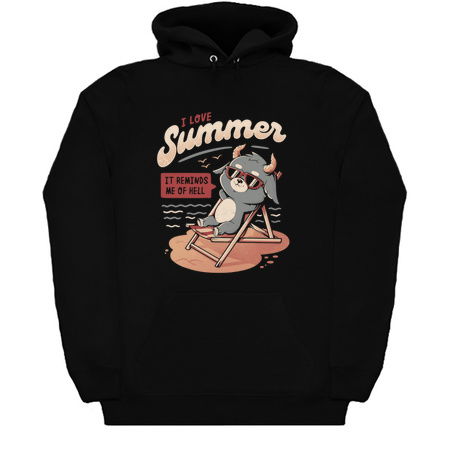 I Love Summer Hell - Cute Evil Creepy Baphomet Gift tiny thumbnail