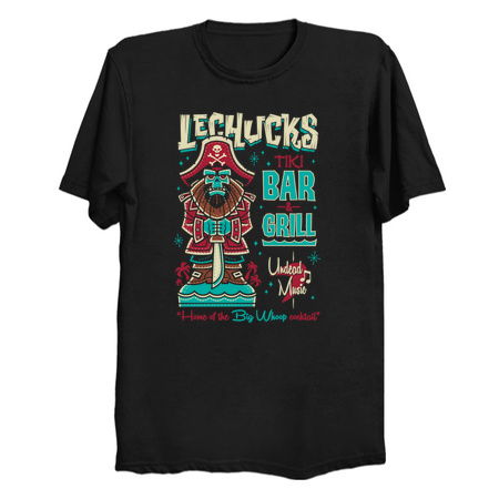 Lechucks Tiki Bar - Monkey Island - Retro Video Game Ghost Pirate tiny thumbnail