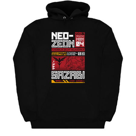 Neo Zeon - Mobile Suit Sazabi - Vintage Distressed Retro Mecha Anime tiny thumbnail