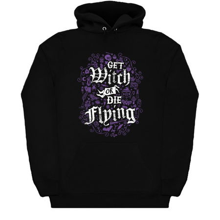 Get Witch or Die Flying - Goth - Occult Witch Symbols tiny thumbnail
