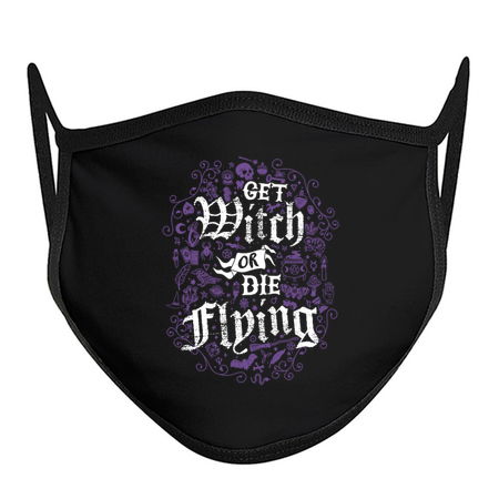 Get Witch or Die Flying - Goth - Occult Witch Symbols tiny thumbnail