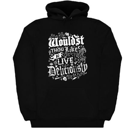 Live Deliciously - Gothic Witch Design - Occult Witch Symbols tiny thumbnail