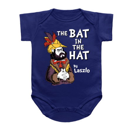 The Bat in the Hat Laszlo - Gothic Funny Cartoon Vampire tiny thumbnail