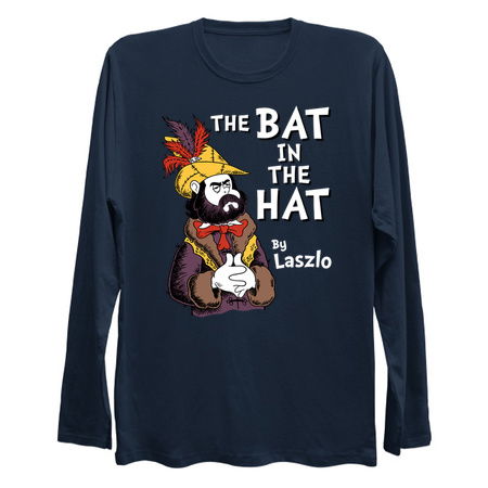 The Bat in the Hat Laszlo - Gothic Funny Cartoon Vampire tiny thumbnail