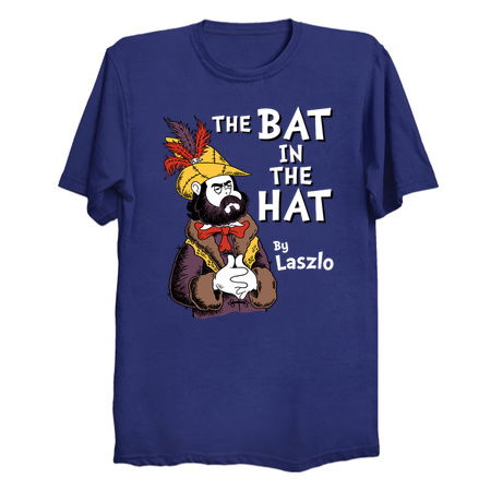 The Bat in the Hat Laszlo - Gothic Funny Cartoon Vampire tiny thumbnail