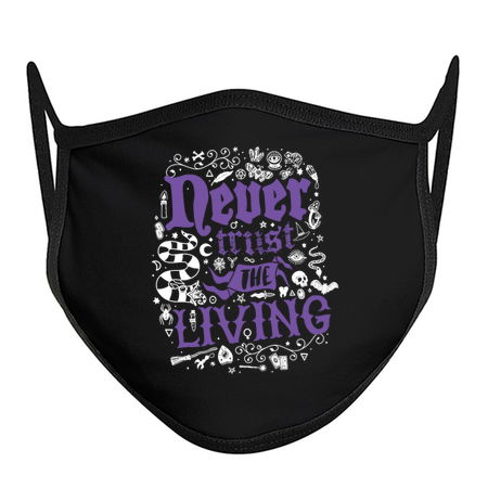 Never Trust The Living - Purple Vintage Distressed Occult Typography tiny thumbnail