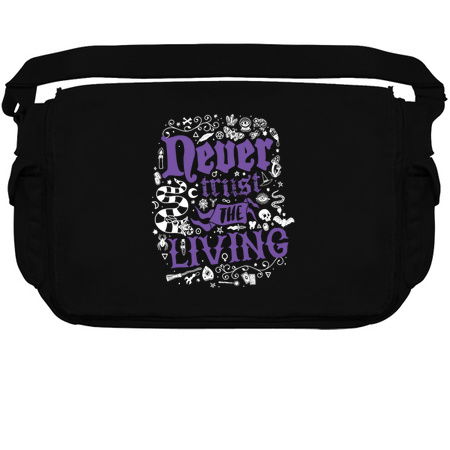 Never Trust The Living - Purple Vintage Distressed Occult Typography tiny thumbnail