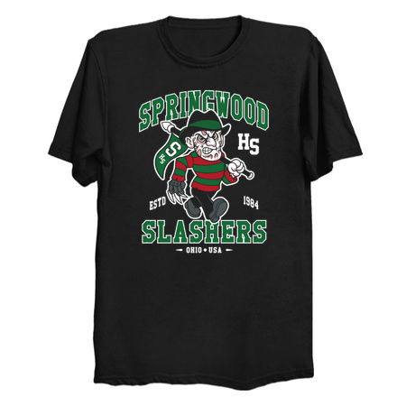 Springwood High School Mascot - Vintage Distressed Horror College Mascot tiny thumbnail