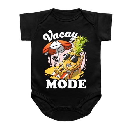 Vacay Mode On Pineapple Sunset Aloha Funny Vacation Mode On tiny thumbnail