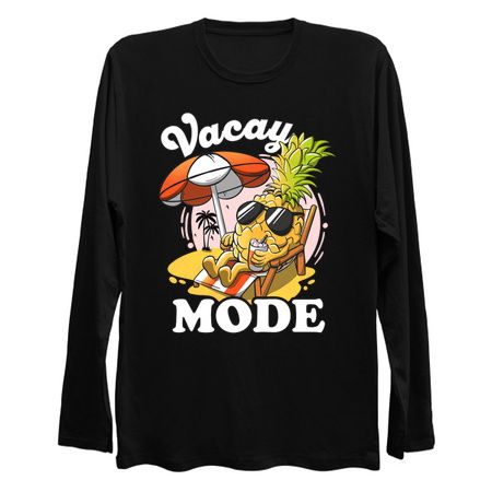 Vacay Mode On Pineapple Sunset Aloha Funny Vacation Mode On tiny thumbnail