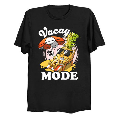 Vacay Mode On Pineapple Sunset Aloha Funny Vacation Mode On tiny thumbnail
