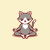 Cat Animals Meditation Zen Buddhism by Tobe Fonseca tiny thumbnail