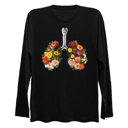 Breathing Spring Flower Lungs Black by Tobe Fonseca tiny thumbnail
