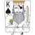 King black beard pirate, Valentines card tiny thumbnail