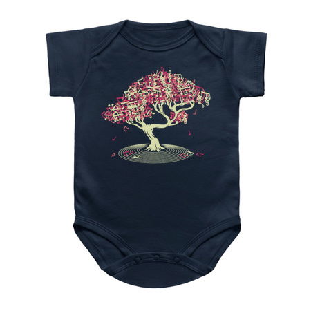 Japanese Bonsai Song Musical Notes by Tobe Fonseca tiny thumbnail