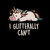 Glitterally Can't - Lazy Funny Unicorn Gift tiny thumbnail