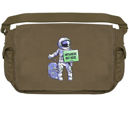 Anywhere but Here - Funny Ironic Space Astronaut Gift tiny thumbnail