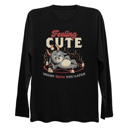 Feeling Cute Might Curse You Later - Funny Evil Creepy Baphomet Gift tiny thumbnail